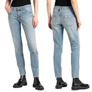 Ben Taverniti Unravel Project Skinny Jean 24 Women Lt Blue Button Fly High Rise